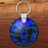 Designer Dartboard Globus und 3 Darts Sleutelhanger (Voorkant)