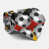designer Deutsch Silver Voetbal Stropdas (Opgerold)