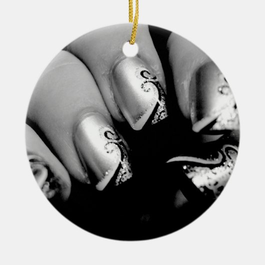 Designer Fingernagels Keramisch Ornament (Voorkant)