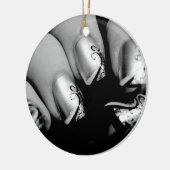 Designer Fingernagels Keramisch Ornament (Links)