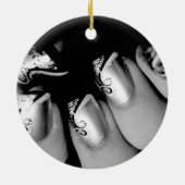 Designer Fingernagels Keramisch Ornament (Achterkant)