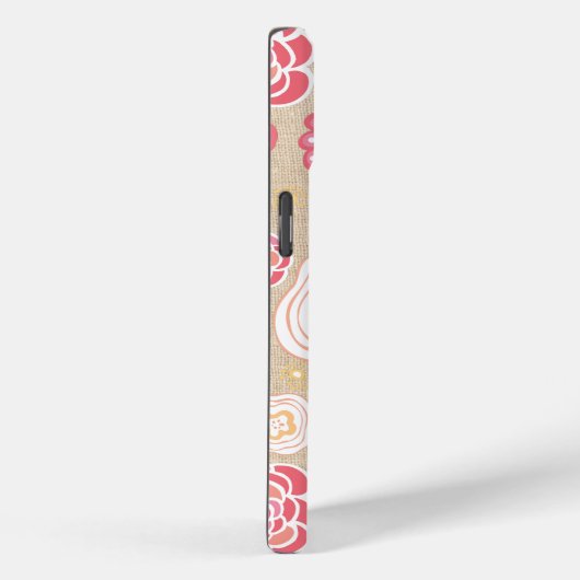 Designer Floral Pattern Apple Iphone 15 Coque de c (Verso / Droite)