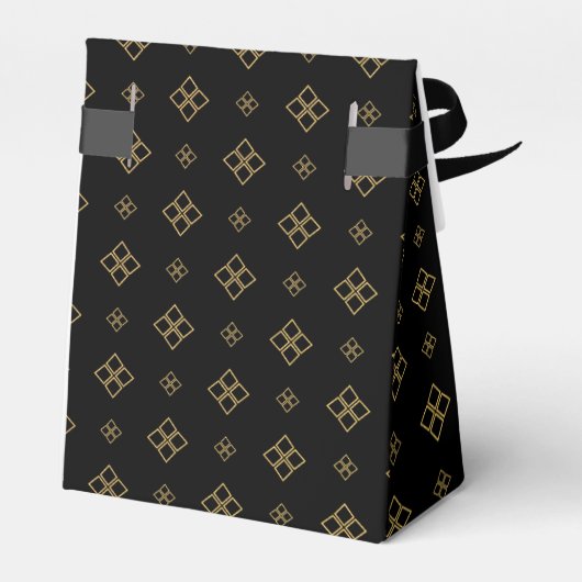  Designer Gold Diamond Pattern Bedankdoosjes (Achterkant)
