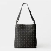 Designer Gold Diamond Pattern Crossbody Tas (Achterkant)