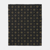 Designer Gold Diamond Pattern Fleece Deken (Voorkant)