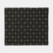 Designer Gold Diamond Pattern Fleece Deken (Voorkant (Horizontaal))