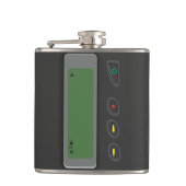 Designer Hip Flask 7 Oz Nutcase - Pager Heupfles (Voorkant)