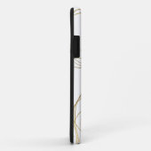 Designer krabbelpatroon in goud op wit Case-Mate iPhone case (Achterkant/rechts)