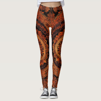 Designer Leggings met Tattoo-geïnspireerde Pattern