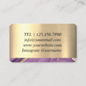 Designer Marbre violet or Carte de visite simple (Dos)