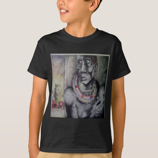 Designer Masai Hakuna Matata met Lions T-Shirt (Voorkant)