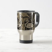 Designer Mokken met Flamingo's & Palmbomen (Voorkant rechts)