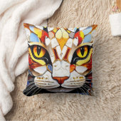 Designer Mosaic Chat Coussin Lance oreillers (Couverture)