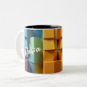 Designer Mug – Customizable Geometry Fusion (Devant gauche)