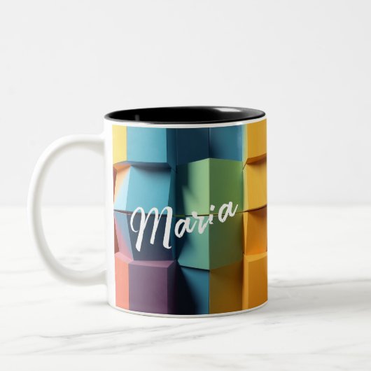 Designer Mug – Customizable Geometry Fusion (Gauche)