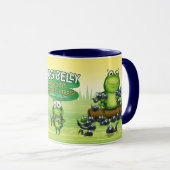 Designer Mug with frog characters design (Devant droit)