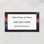 Designer Neon Infinity Symbool Visitekaartje (Achterkant)