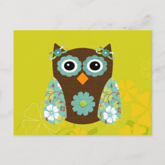 Designer Owl Alice Briefkaart