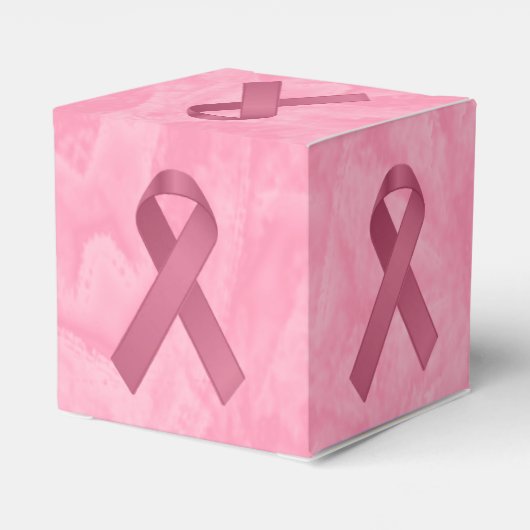 Designer Pink Ribbon Bedankdoosjes (Achterkant)