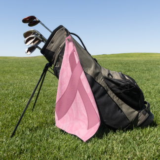 Designer Pink Ribbon Golfhanddoek