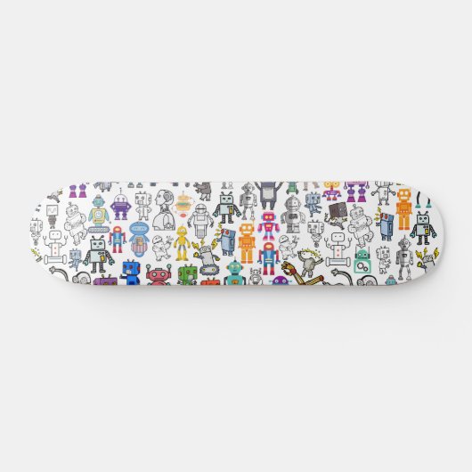 Designer Robot Robotics Skateboard Skate Deck FLEX (Horz)