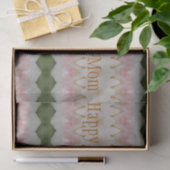 Designer roze en groene Moederdag Tissuepapier (Geschenk)
