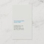 DESIGNER SCRIBBLE No 4 Carte de visite (Dos)