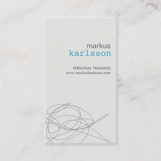 DESIGNER SCRIBBLE No 4 Carte de visite (Devant)