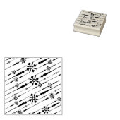 designer sneeuwvlokken kunststempel 	rubberstempel (Gestempeld)