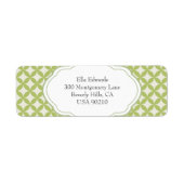 Designer Stijl retour adreslabel Etiket (Voorkant)