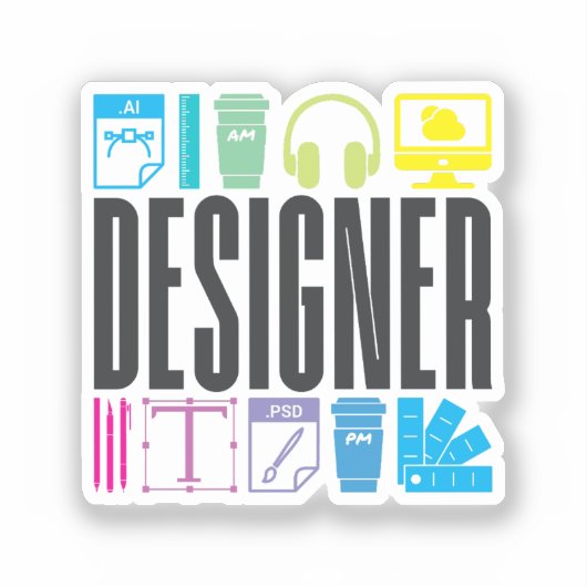 Designer Tools Sticker (Voorkant)