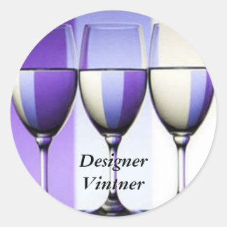 Designer Vinter wijnmakerij Wijnlabels Ronde Sticker