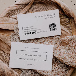 Designer Visitekaartje Scan QR-code
