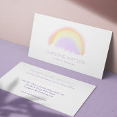 Designer waterverf regenboogontwerper interieuront visitekaartje