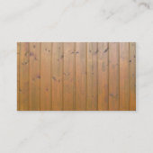 Designer Wooden Fence Visitekaartjes (Achterkant)