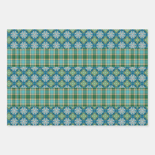 Designer Wrapping Paper Flat Sheet Set van 3 (Voorkant 2)
