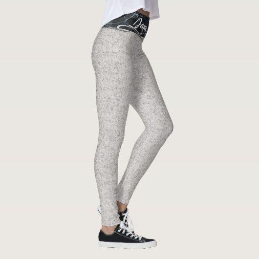 Designer Yoga leggings grijs en zwart (Rechts)