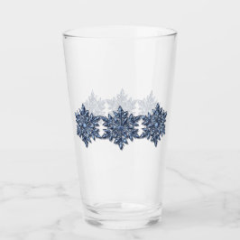 'Designer' Zilverblauw Uranian Lake Snowflake Glas