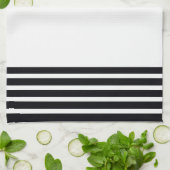 Designer zwart-wit theedoek (Gevouwen)