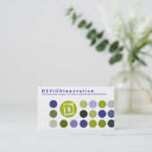 DESIGNInnovation [Bleu] Cartes de visite (Debout devant)