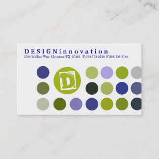 DESIGNInnovation [Bleu] Cartes de visite
