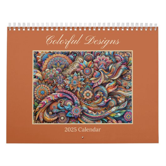 Designs colorés Calendrier artistique Abstrait (Protection)