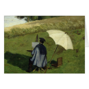 Désir Dubois peignant en plein air, c.1852