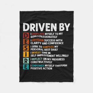 Desire Definition Motivatie Quote Affirmaties Fleece Deken