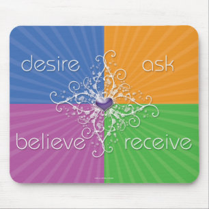Desire ・ Vraag ・ Geloof ・ Ontvang Mousepad Muismat