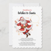 Désirez Père Noël do-it-yourself carte de pièce No (Devant)