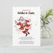 Désirez Père Noël do-it-yourself carte de pièce No (Debout devant)