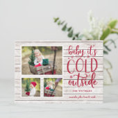 Désirs Frostés | Carte de collage photo de vacance (Debout devant)