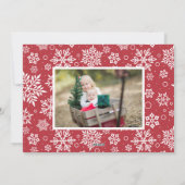 Désirs Frostés | Carte de collage photo de vacance (Dos)