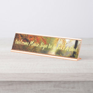 Desk Kantoor Autumn Name Design Destiny's Destiny Bureau Naambordje